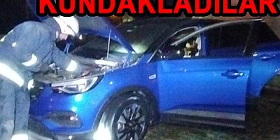 VERGİ DAİRESİ OTOPARKINDA ARAÇ KUNDAKLANDI