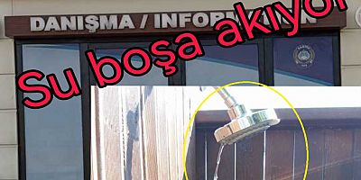 YALOVA ARAŞTIRMA PLAJINDA SU İSRAFI