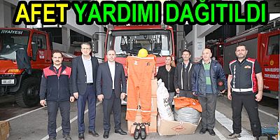 YALOVA BELEDİYESİ’NDEN AFET MALZEME DESTEĞİ