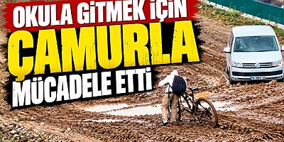 YALOVA BELEDİYESİ OKULA GİDEN ÖĞRENCİLERİ ÇAMUR DERYASINA MAHKÛM ETTİ