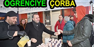 YALOVA BELEDİYESİ SINAV HAFTASI’NDA ÇORBA VERDİ