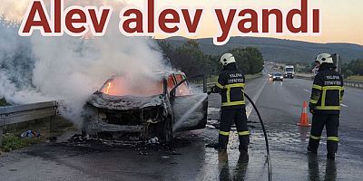 YALOVA-BURSA YOLUNDA KORKUTAN YANGIN
