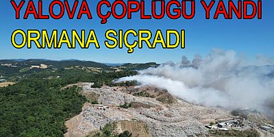 YALOVA ÇÖPLÜĞÜNDE YANGIN DEVAM EDİYOR