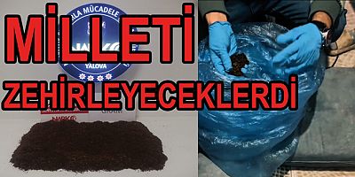 YALOVA'DA 2 KİLO UYUSTURUCU ELE GEÇİRİLDİ