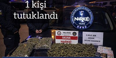 YALOVA’DA 2 KİLO UYUŞTURUCU ELE GEÇIRİLDİ