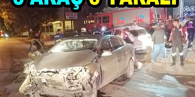 YALOVA DA 3 ARAÇ KAZA YAPTI 3 YARALI
