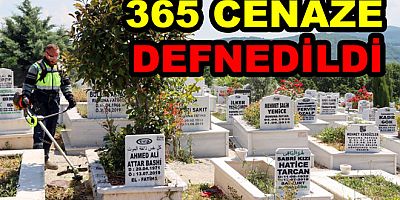 YALOVA’DA 3 AYDA 365 CENAZE DEFNEDİLDİ