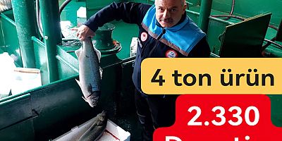 YALOVA DA 4 TON DENİZ ÜRÜNÜ ÇIKARTILDI