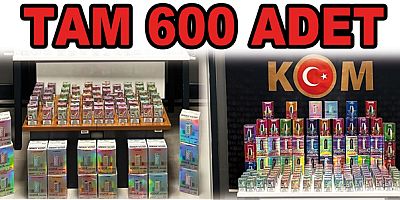 YALOVA’DA 600 KAÇAK ELEKTRONİK SİGARA ELE GEÇTİ