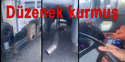 Yalova’da Abartı Egzoz ve Muayenesiz Kamyona Ceza Kesildi