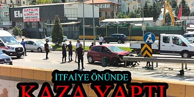 YALOVA'DA BARİYERLERE ÇARPTI YARALANDI