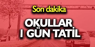 YALOVA'DA BAZI OKULLAR TATİL EDİLDİ