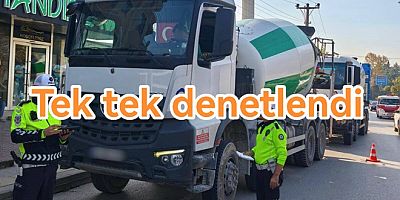 YALOVA’DA BETON MİKSERLERİNE CEZA YAĞDI!