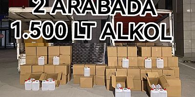 YALOVA'DA BİN BEŞYÜZ LİTRE ALKOL ELE GEÇTİ