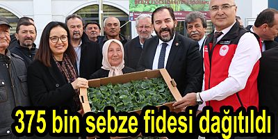 YALOVA’DA ÇİFTÇİLERE 375 BİN ADET HIYAR VE BİBER FİDESİ DAĞITILDI