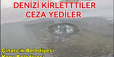 YALOVA’DA DENİZİ KİRLETEN BELEDİYELERE CEZA KESİLDİ