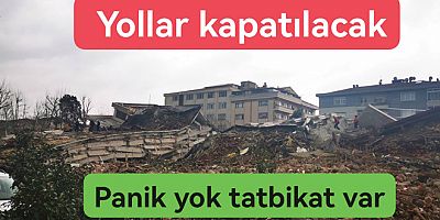YALOVA’DA DEPREM TATBİKATI YAPILACAK