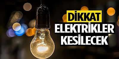 YALOVA’DA ELEKTRİKLER KESİLECEK