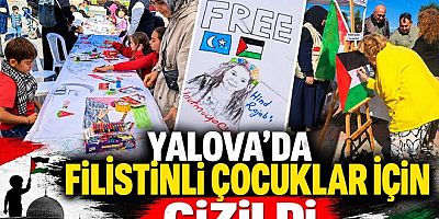 YALOVA’DA FİLİSTİNLİ ÇOCUKLAR İÇİN ÇİZİLDİ