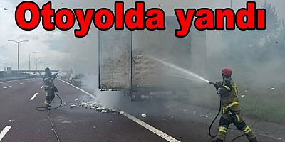 YALOVA'DA OTOYOLDA TIR YANDI