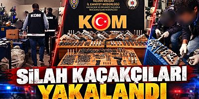 YALOVA’DA SİLAH KAÇAKÇILIĞI OPERASYONUNDA CEPHANELİK ÇIKTI