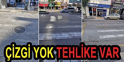 YALOVA’DA SİLİNEN YAYA GEÇİTLERİ TEHLİKE SAÇIYOR