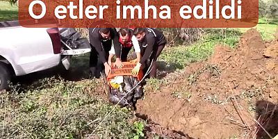 YALOVA’DA TARİHİ GEÇMİŞ ETLER İMHA EDİLDİ