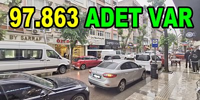 YALOVA’DA TRAFİĞE KAYITLI ARAÇ SAYISI 97 BİNİ GEÇTİ