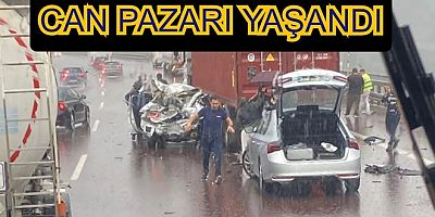 YALOVA’DA YAĞMUR SONRASI OTOYOLDA FECİ KAZA!