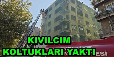 YALOVA’DA YIKILACAK BİNADA YANGIN ÇIKTI