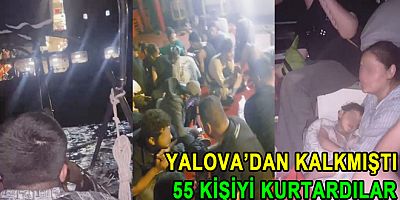 YALOVA’DAN KALKAN GEMİ MÜLTECİLERİ KURTARDI