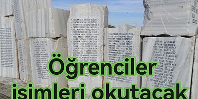 YALOVA DEPREM ANITINDAKI İSIMLER YENIDEN OKUNACAK