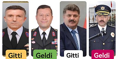 YALOVA EMNİYET MÜDÜRÜ VE JANDARMA KOMUTANI DEĞİȘTİ