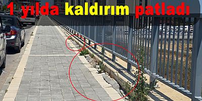 YALOVA HASTANE YOLU KAYDI KALDIRIM TAŞLARI YERİNDEN OYNADI