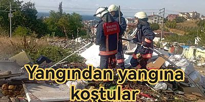 YALOVA İTFAİYESİ YANGINDAN YANGINA KOŞTU