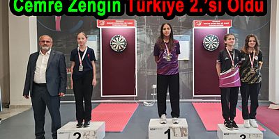 Yalova’lı Cemre Zengin, Dart'ya Türkiye 2.’si Oldu