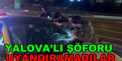 YALOVA’LI SÜRÜCÜ UYANAMADI İFTAİYE CAMI KIRDI