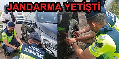 YALOVA OTOYOLUNDA KADIN SÜRÜCÜNÜN İMDADINA JANDARMA YETİŞTİ
