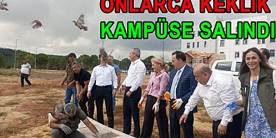 YALOVA ÜNİVERSİTESİ KAMPÜSÜNE KEKLİK SALINDI