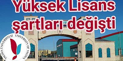 YALOVA ÜNİVERSİTESİ'NDE LİSANSÜSTÜ EĞİTİMDE KAPSAMLI DEĞİŞİKLİK YAPILDI