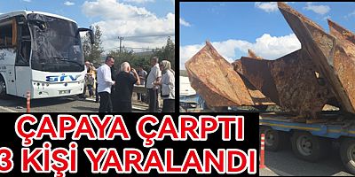 YALOVA YOLUNDA OTOBÜS GEMİ ÇAPASINA ÇARPTI