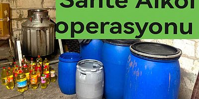 YALOVADA SAHTE ALKOL ÜRETENLERE OPERASYON