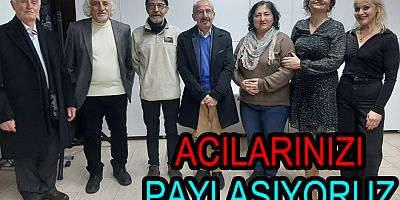 YAŞAD DEPREMZEDELERE ACILARINIZI PAYLAŞIYORUZ DEDİ