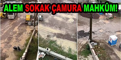YOL YOK, KALDIRIM YOK. ALEM SOKAK ÇAMURA MAHKÛM!