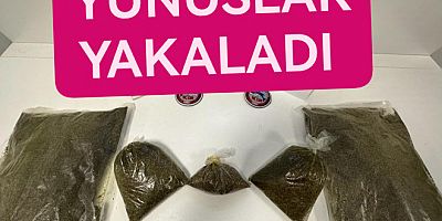 YUNUS POLİSLER 3 KİLO UYUŞTURUCU YAKALADI