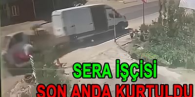 ZİNCİRLEME KAZADA İŞÇİ CANINI ZOR KURTARDI