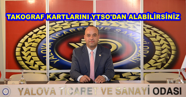 TAKOGRAF KARTLARINI YTSO'DAN ALABİLİRSİNİZ