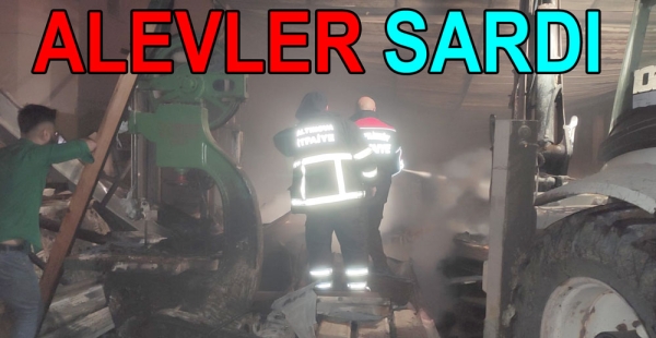 TAŞKÖPRÜ DE FABRİKA KÜL OLDU