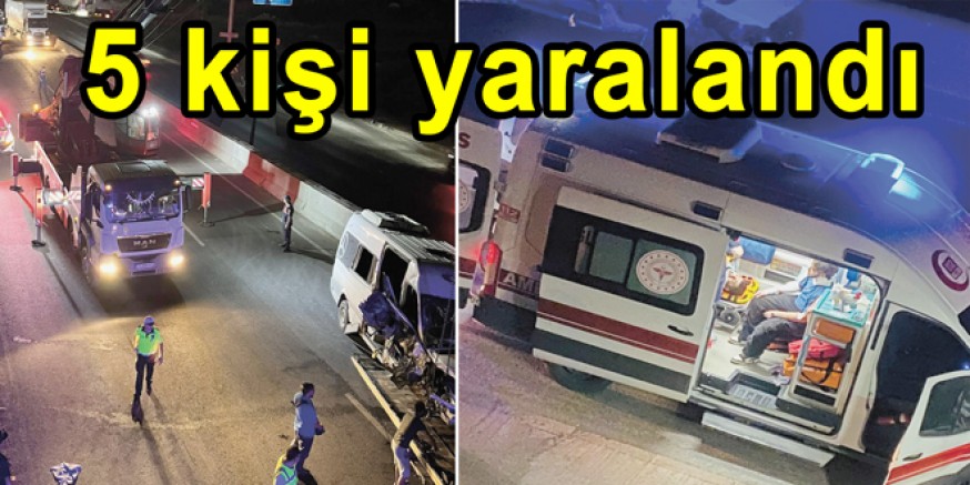 TAŞKÖPRÜ'DE TRAFİK KAZASINDA 5 KİŞİ YARALANDI