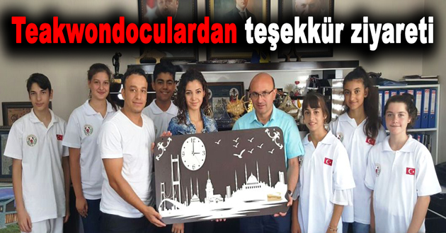 Teakwondoculardan teşekkür ziyareti